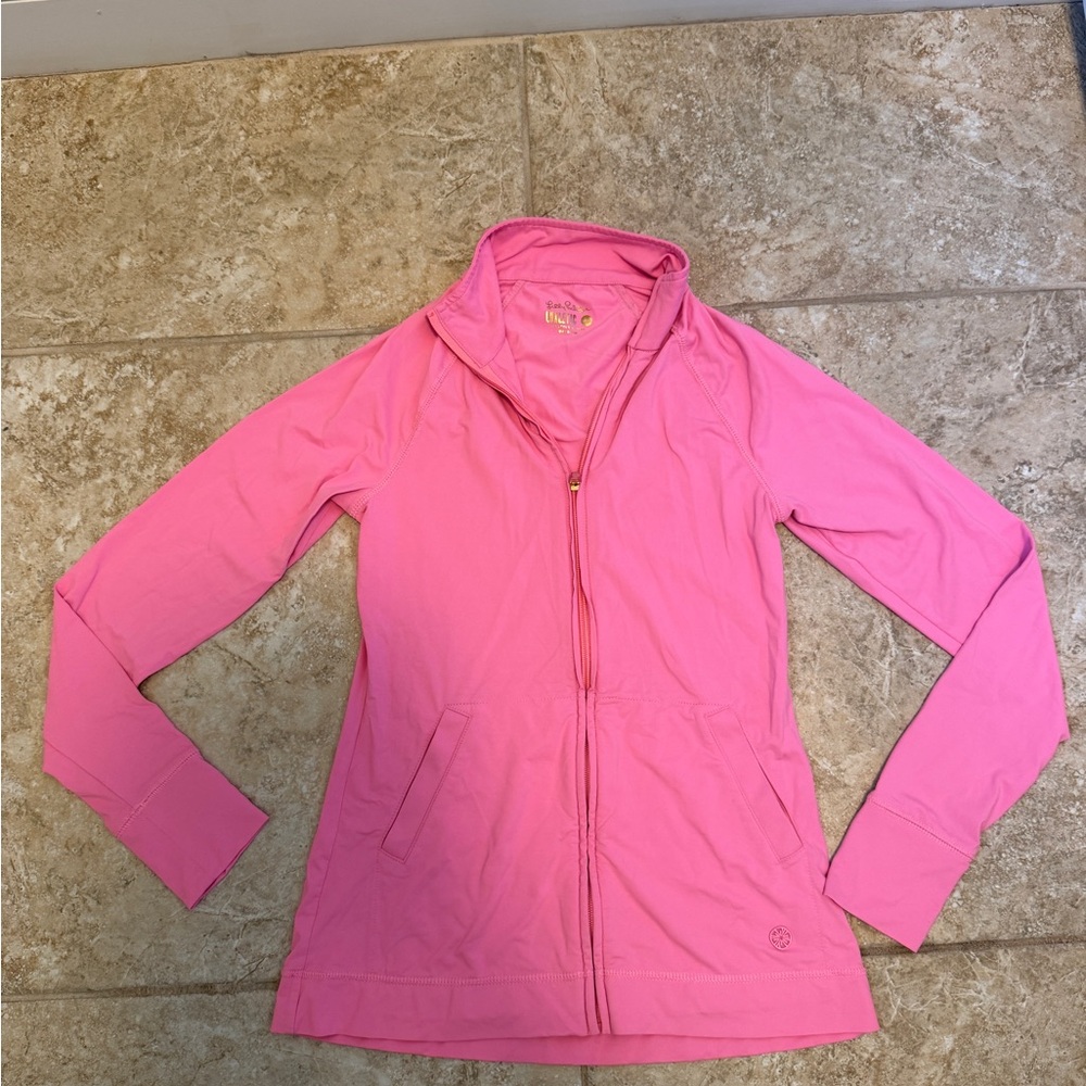 Lilly Pulitzer Vibrant Pink Zip-Up Jacket